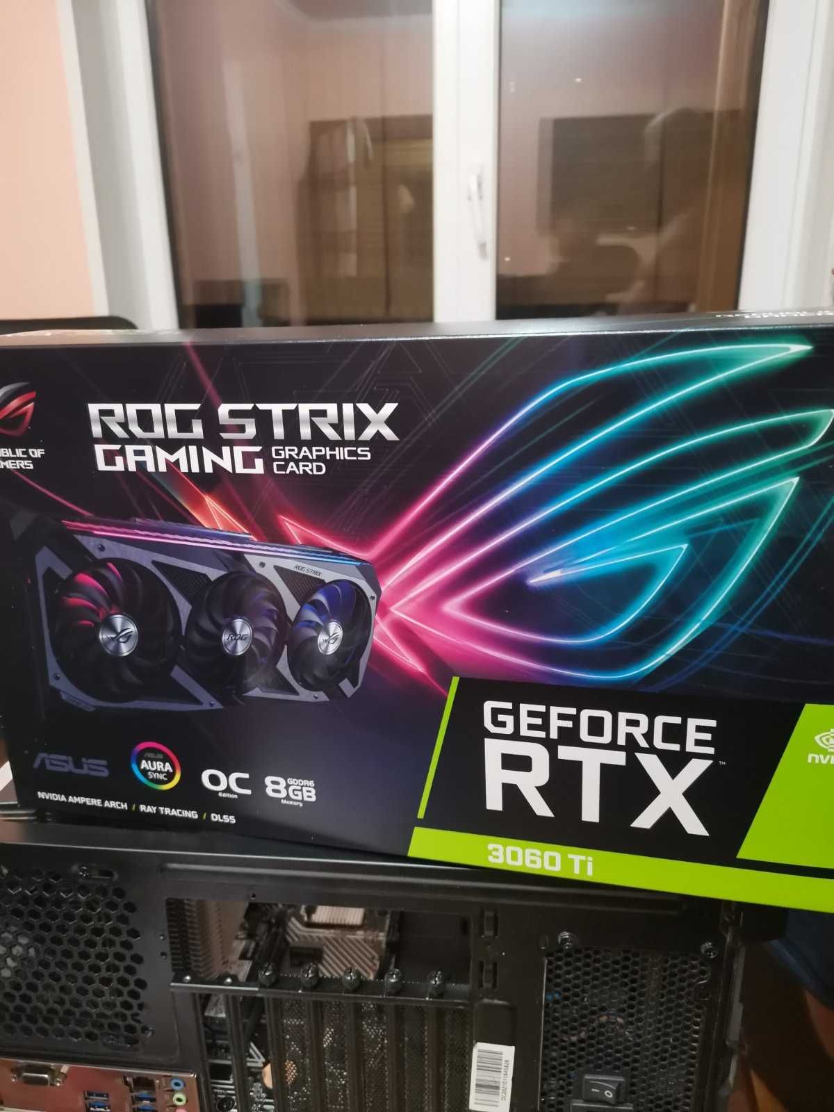 Продам видеокарты Asus GeForce RTX 3060 Ti ROG Strix V2 Gaming новые!