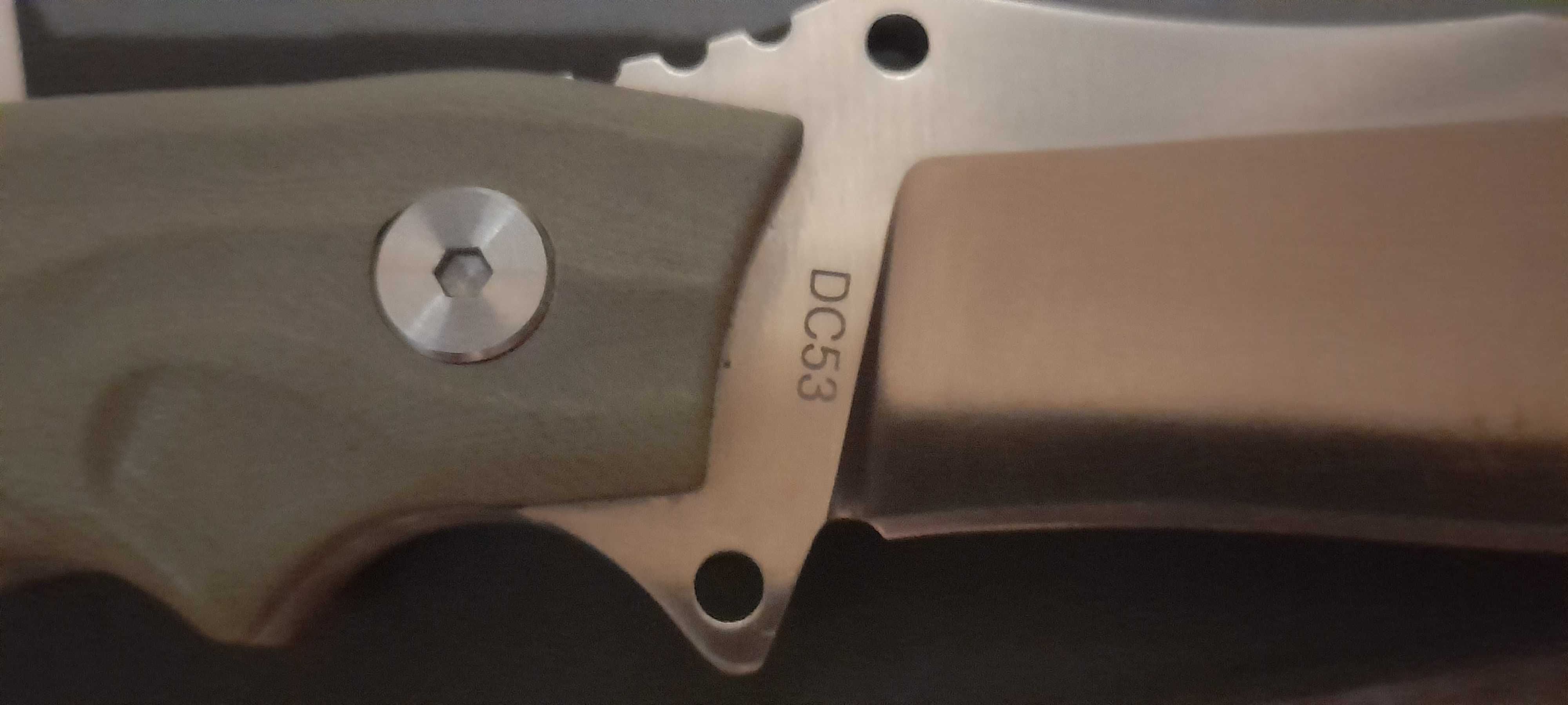 Nóż survivalowy DC53 stal przywieziony z Japoni