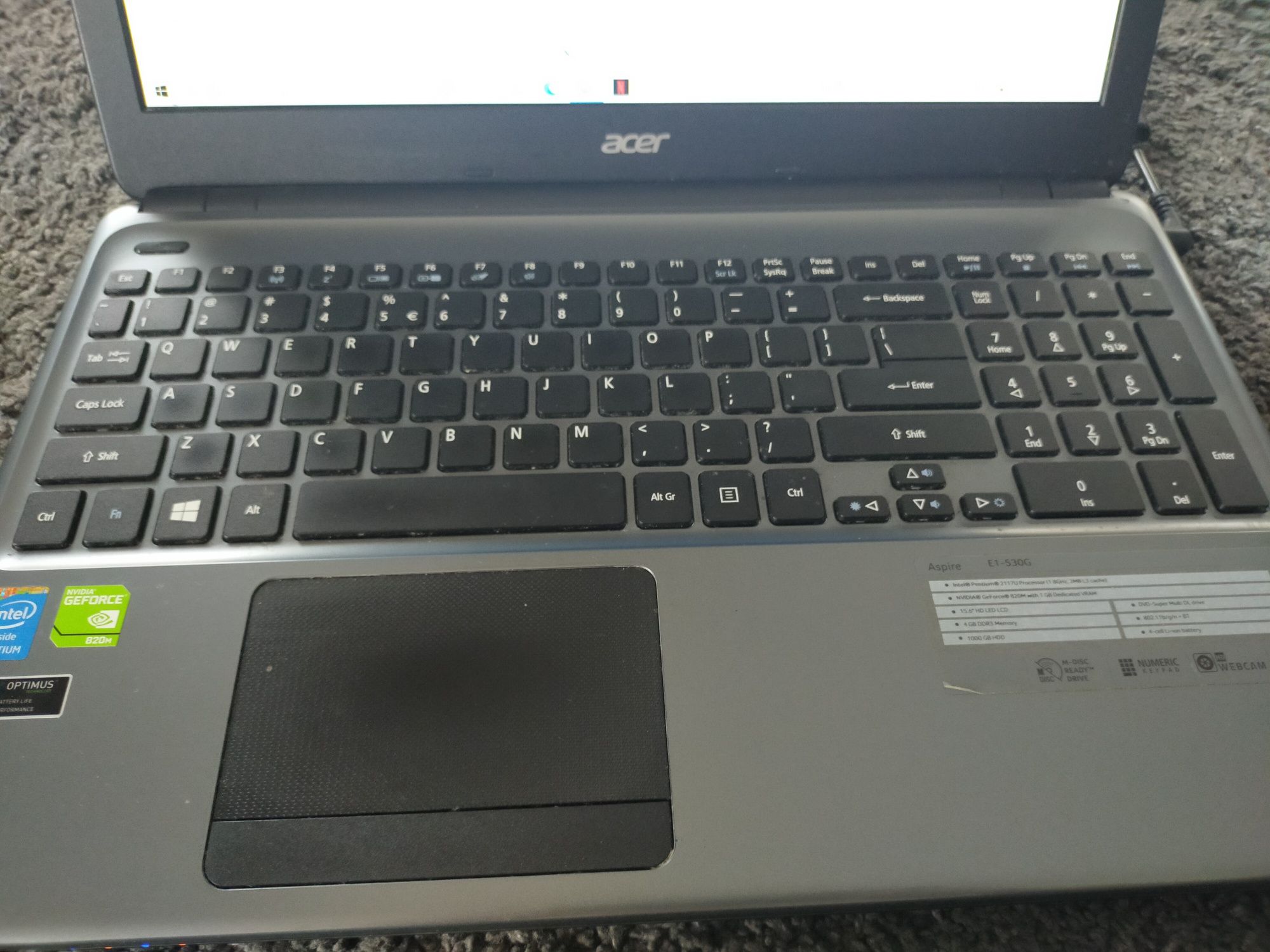 Laptop Acer aspire E1-530 G