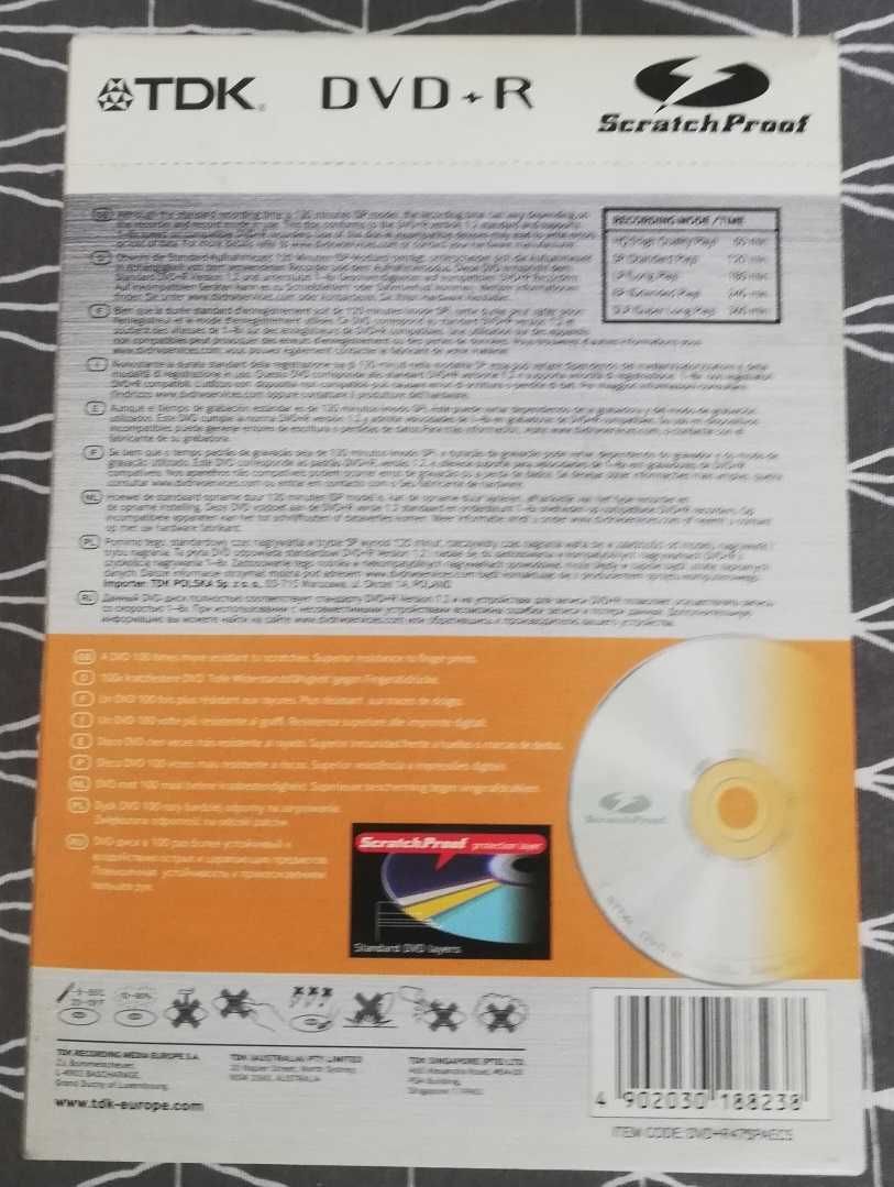 Nowe płyty DVD RW TDK Scratch Proof