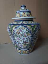 Pote pintado à mão Real Cerâmica 117/1 Colorido