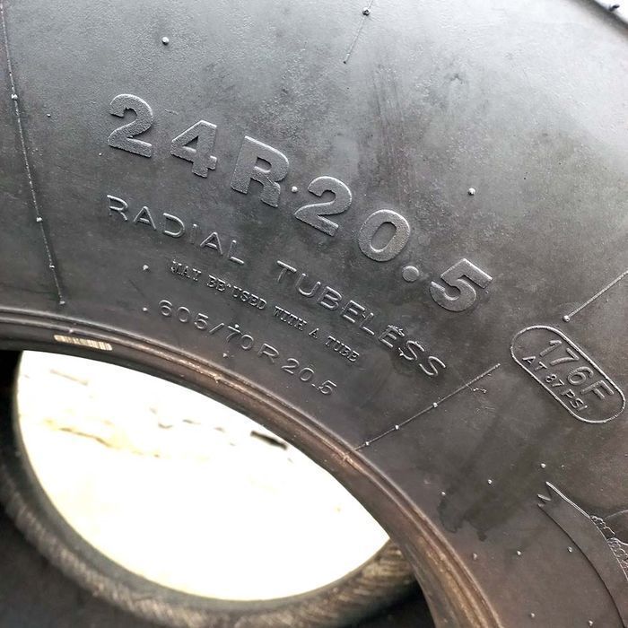 605/70 R20,5 24 Leao б/у шини до трактора навантажувача 2шт | 2402027
