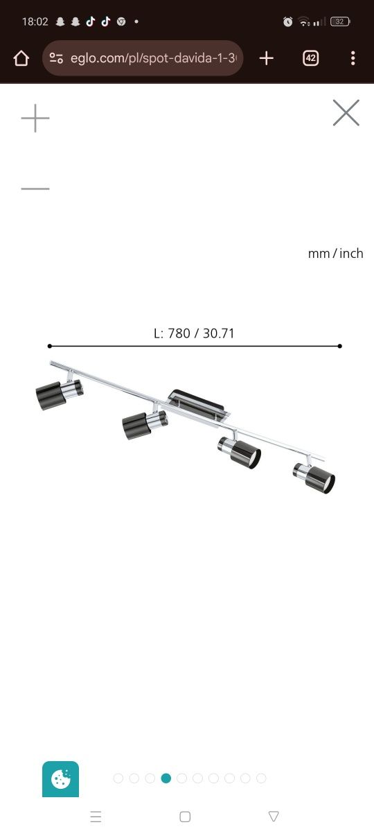Lampa sufitowa DAVIDA 1 Eglo