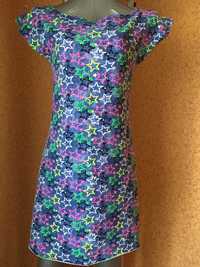 Платье мини разноцвктное стрейчевое