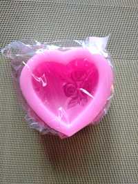 Foremka silikonowa-serce,Walentynki, świeca, mydełka, rękodzieło