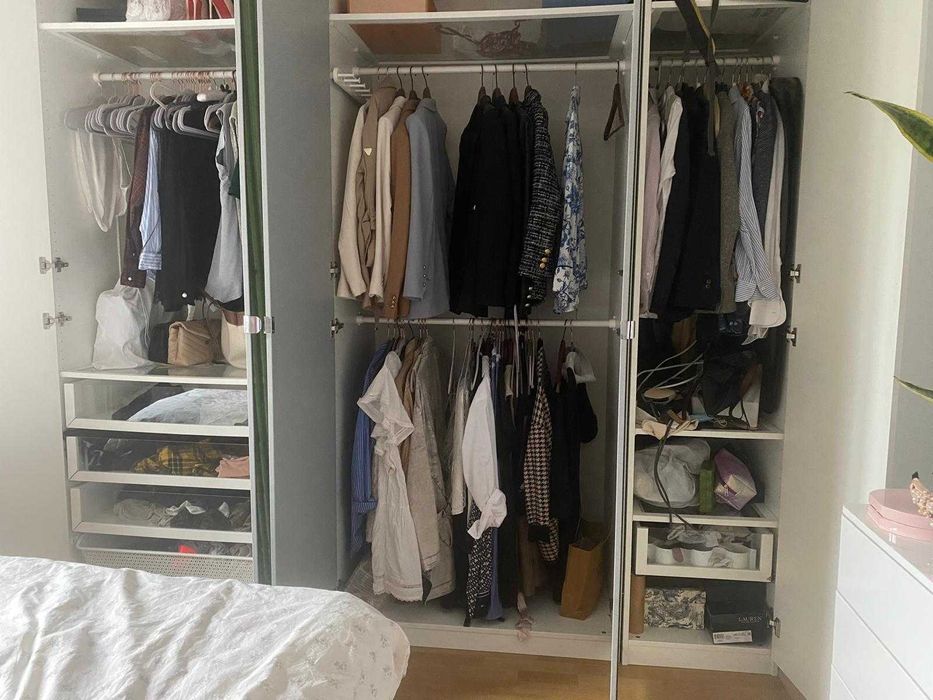 szafa ikea PAX  biała lustra