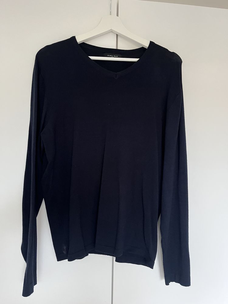 Sweter Zara grantowy rozmiar xl