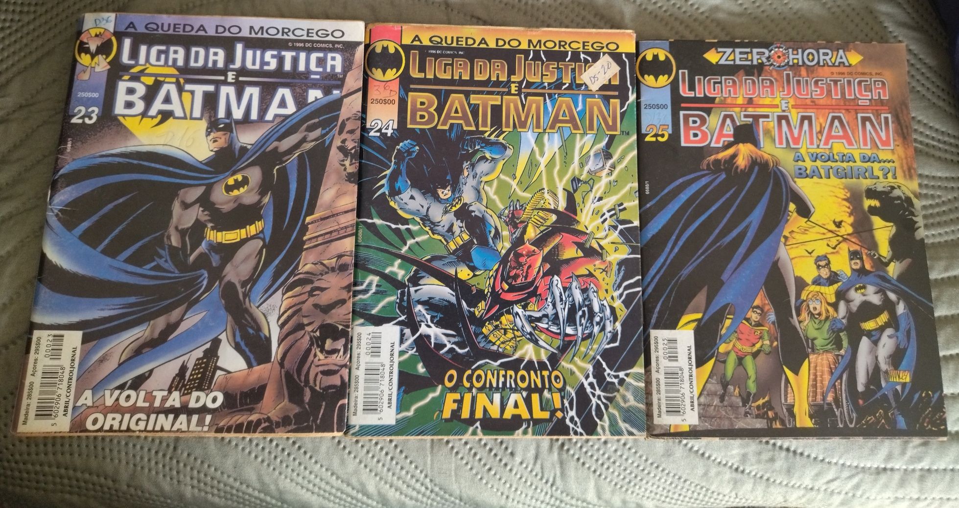 Liga da Justiça e Batman Nrs 23 24 e 25
