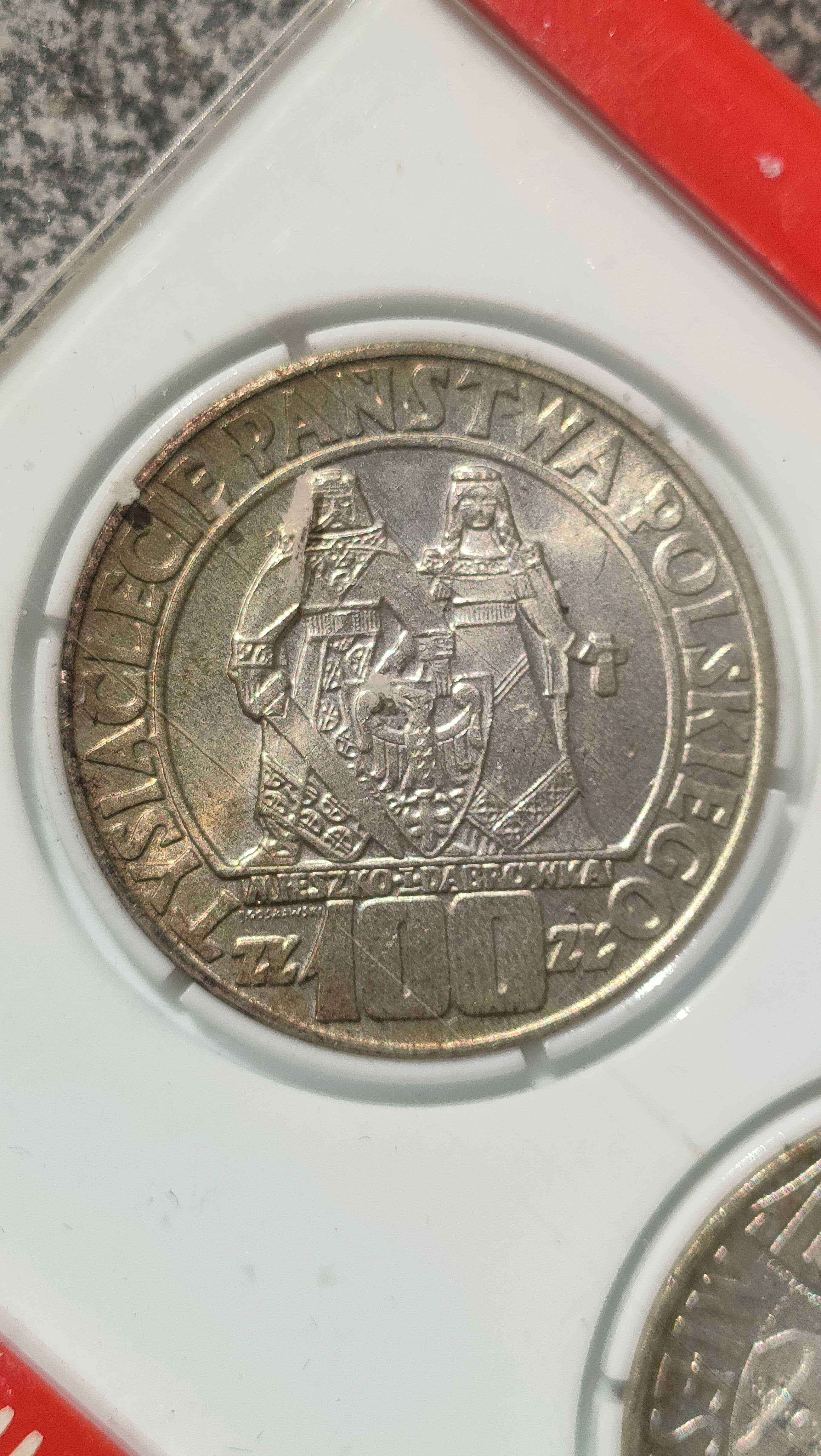 100 zł 1966 Mieszko i Dąbrówka próba