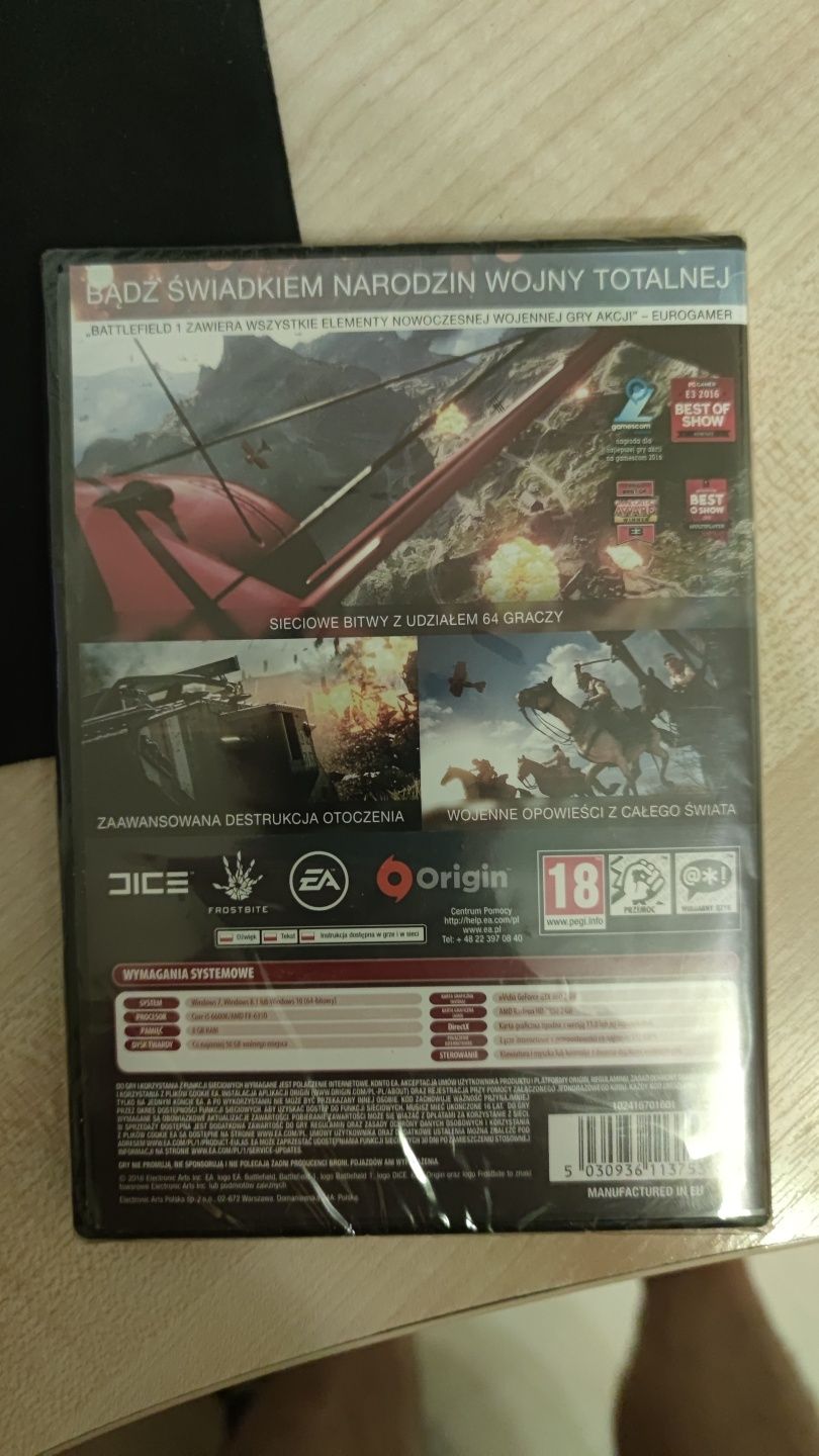 Нерозпакований диск Battlefield 1 ( + подарунок )
