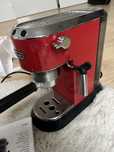 Ekspres ciśnieniowy do kawy delonghi czerwony połysk EC680