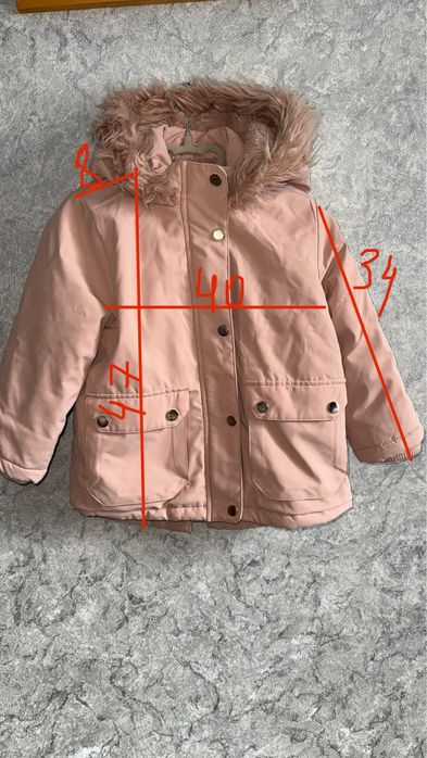 Зимова парка дівчача, 104 р