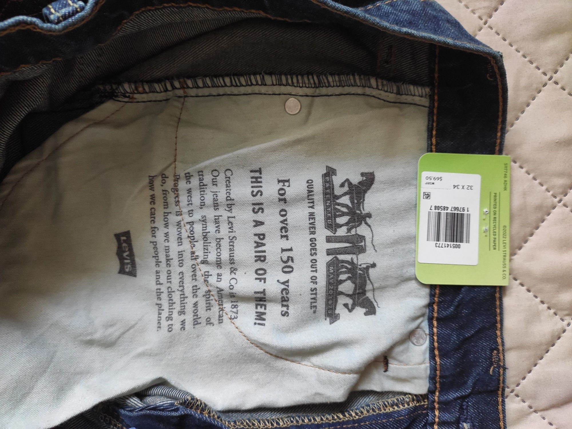 Джинси Levis 514 р.W32-L34 оригінал