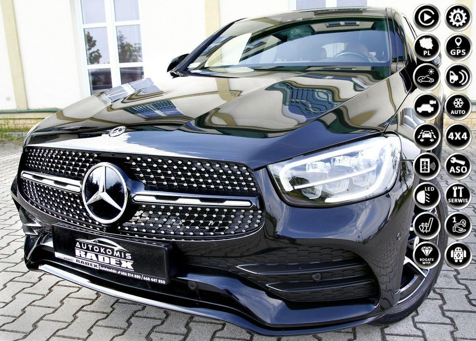 Mercedes-Benz GLC AMG/Salon PL/1 Ręka/Bezwyp/4Matic/Kamera/Navi/LED/ Jak Nowy/GWARANCJA