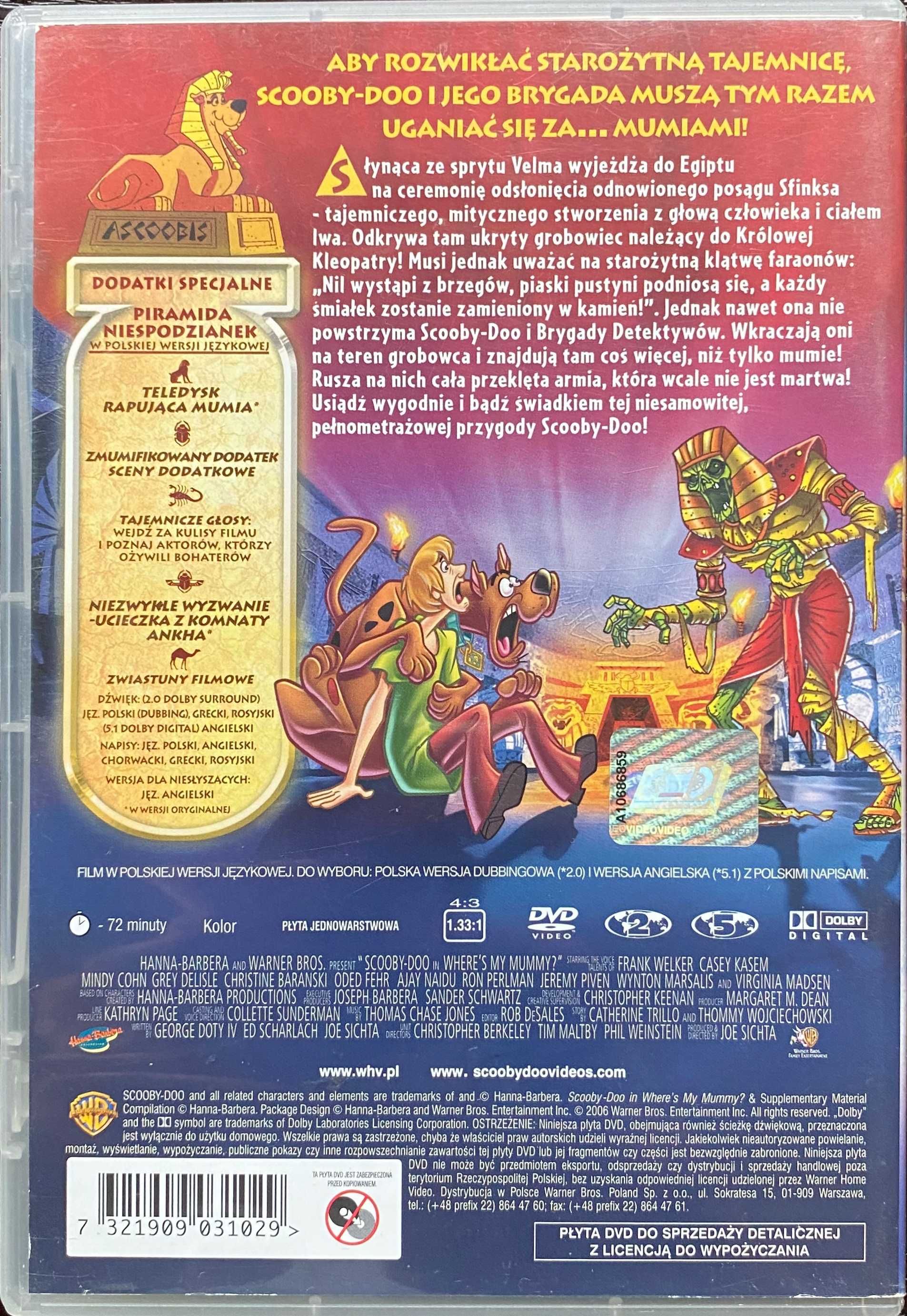 Film DVD SCOOBY-DOO! na tropie mumii