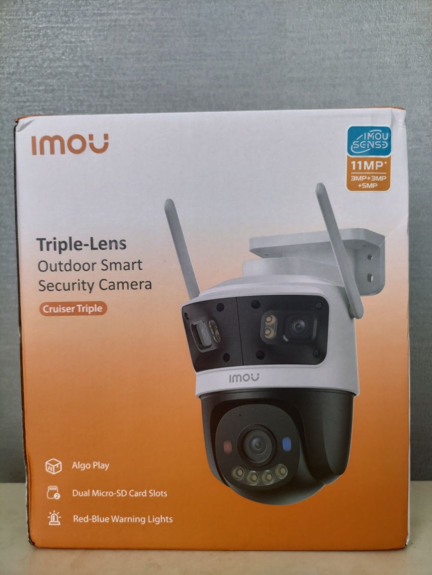 Вулична WiFi відеокамера IMOU Cruiser Triple  11mp  IPC-S7UP-11M0WED