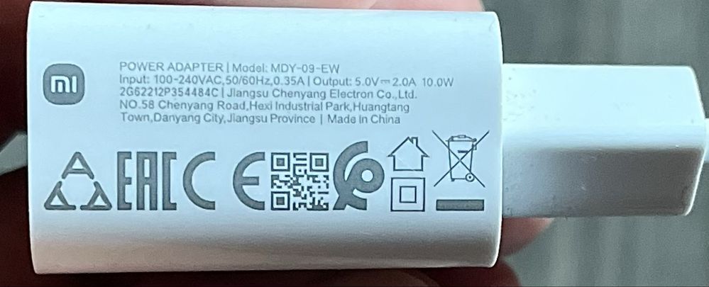 Ładowarka sieciowa Xiaomi MDY-09-EW 2A USB