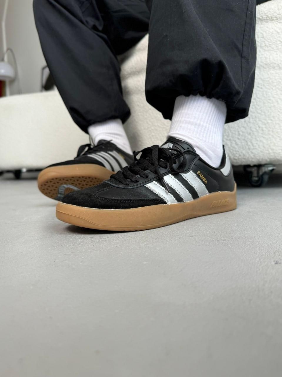 Кроссовки Adidas Puig Samba Palace Black White