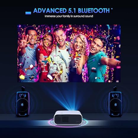 Projektor Mini Full Hd 1080P 18000L Wifi Bluetooth Usb Hdmi 4K TvStick