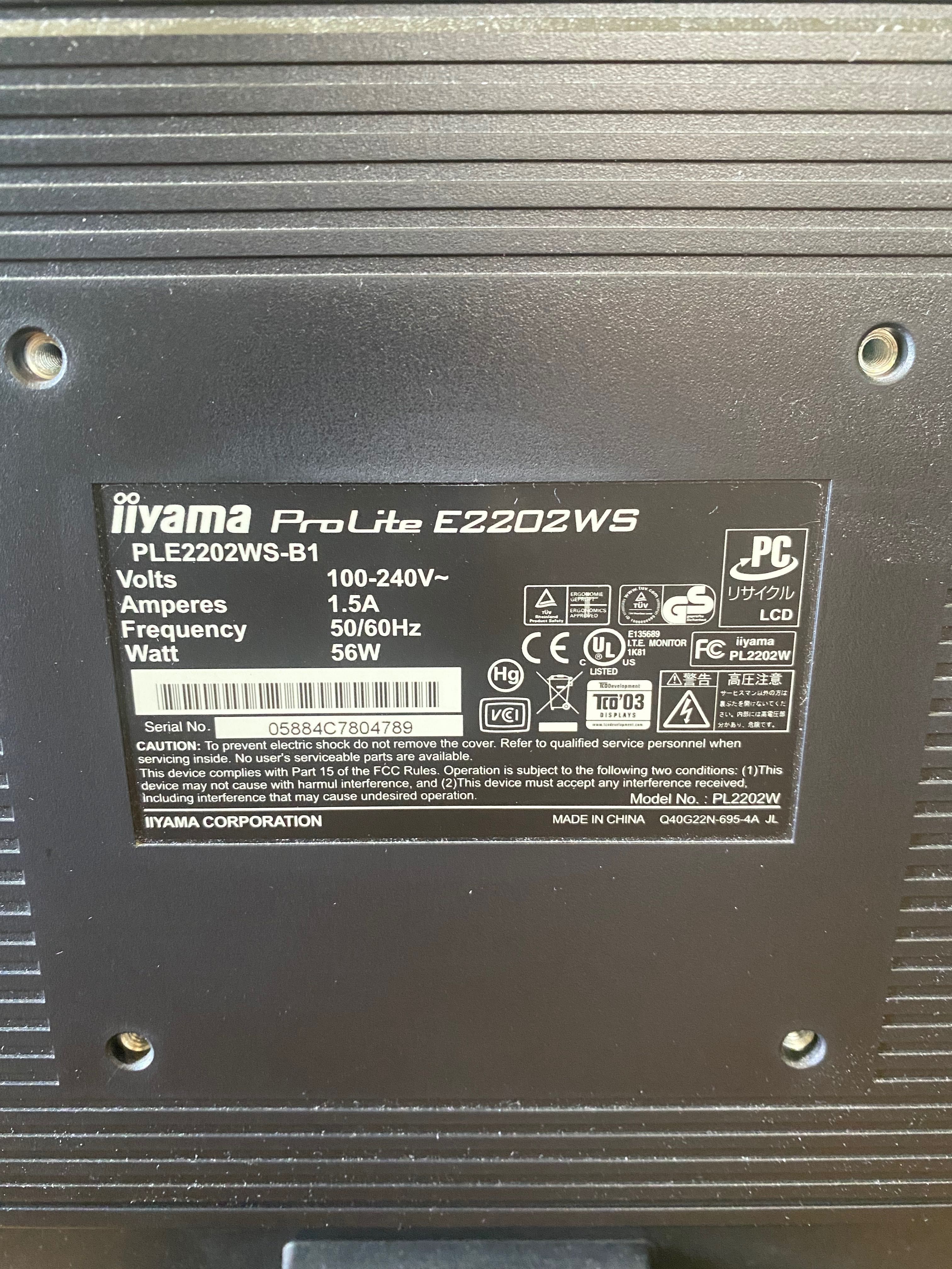 Monitor iiyama ProLite