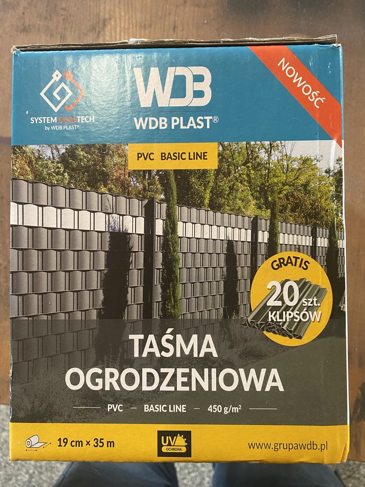 Tasma ogrodzeniowa 35 m antracyt