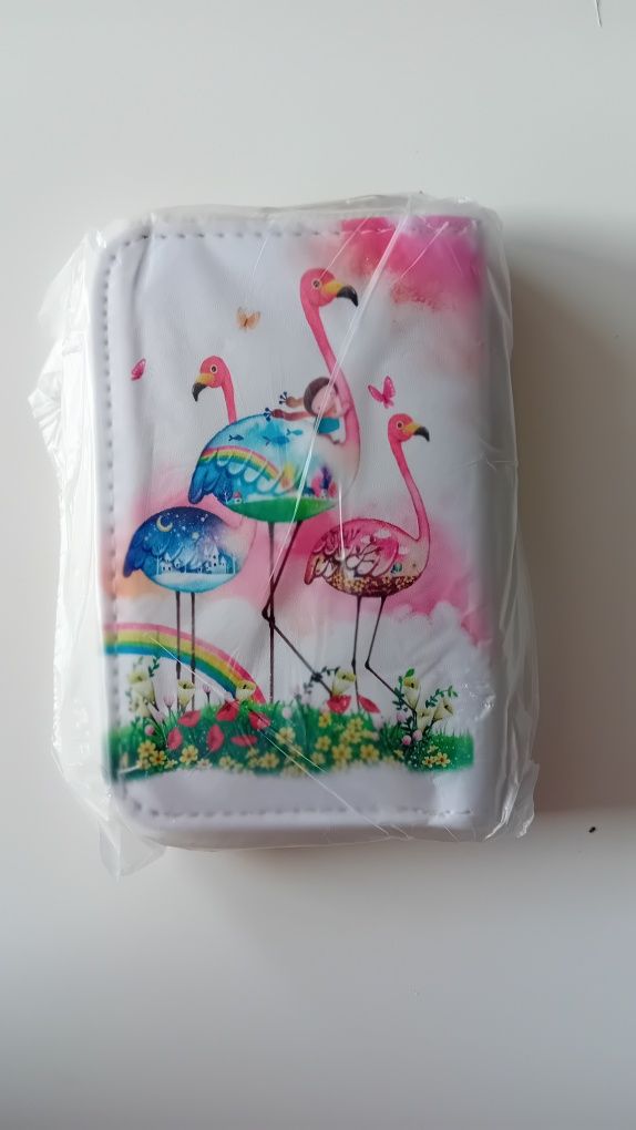 Nowy! Mini portfel kolorowy z Flamigami