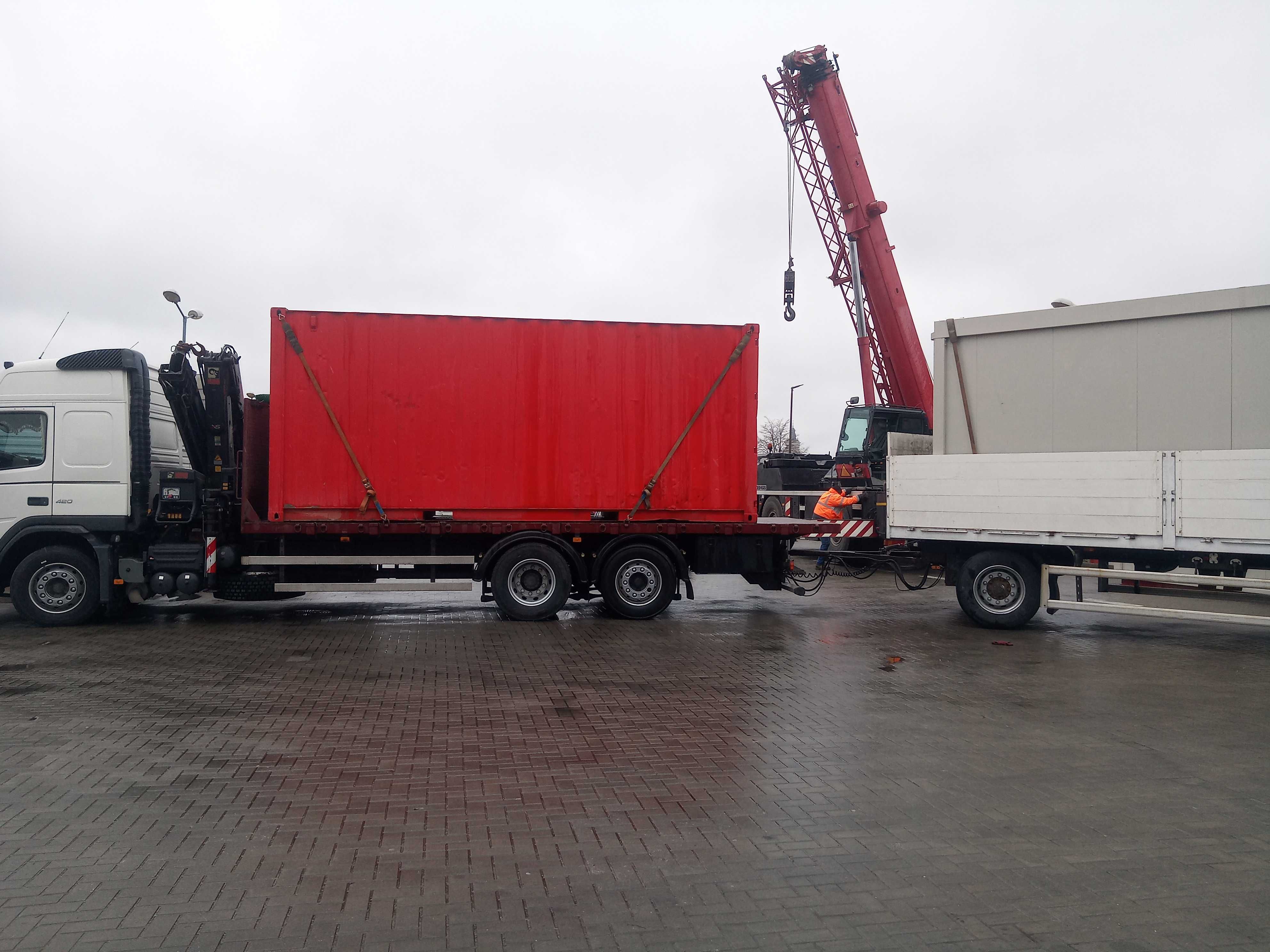 Usługi transportowe HDS kontenery ciągniki rolnicze.