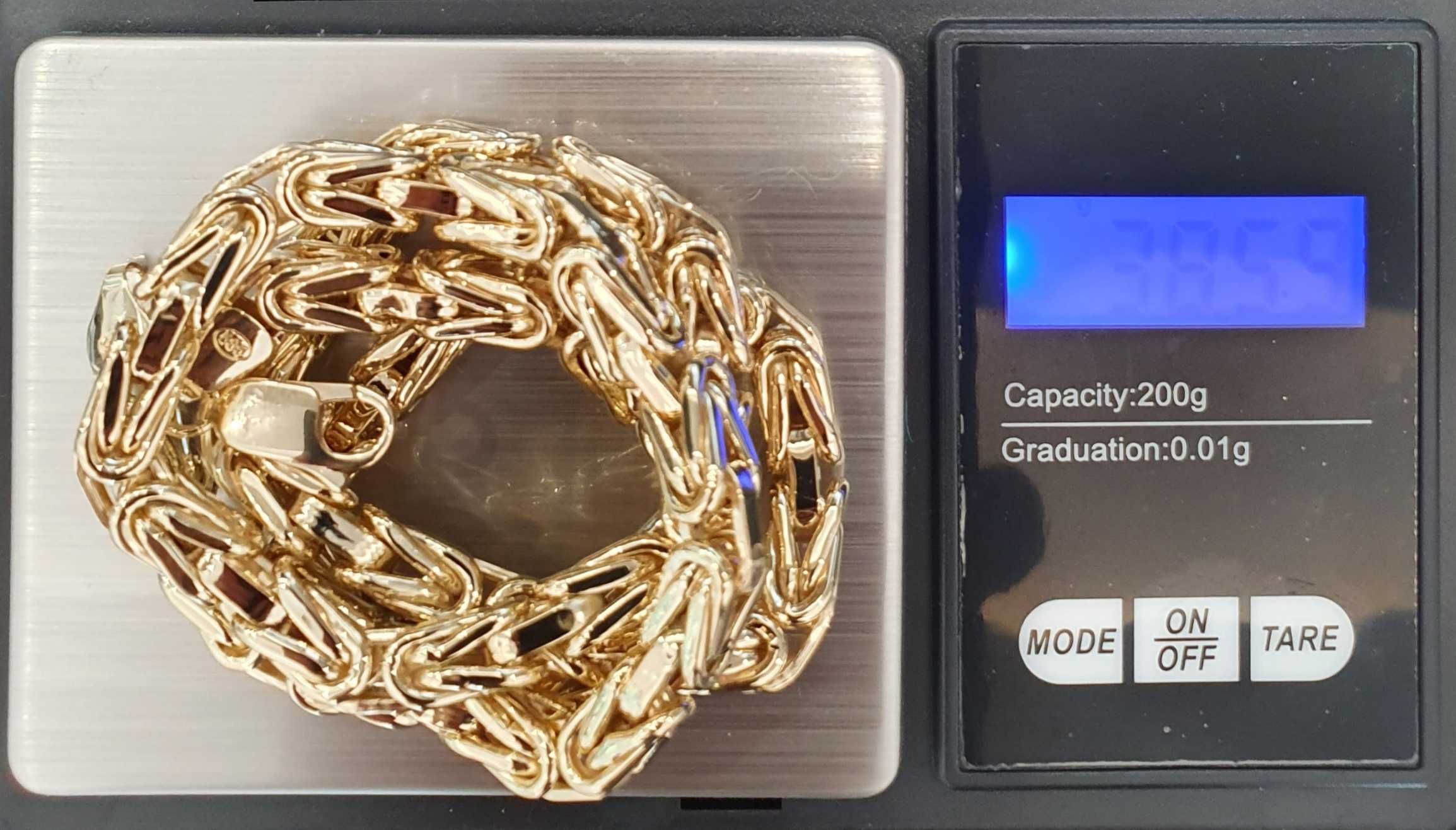 ZŁOTY ŁAŃCUSZEK "SPLOT KRÓLEWSKI" 14k 585 38,54g 209zł/g