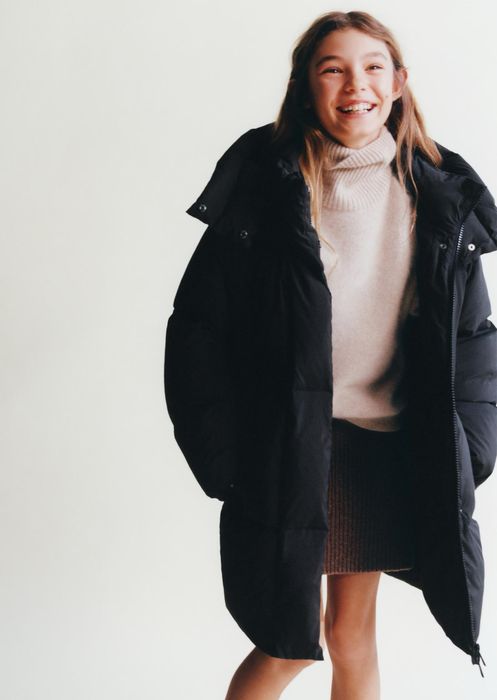 Пуховик Zara зимова курта 122 164