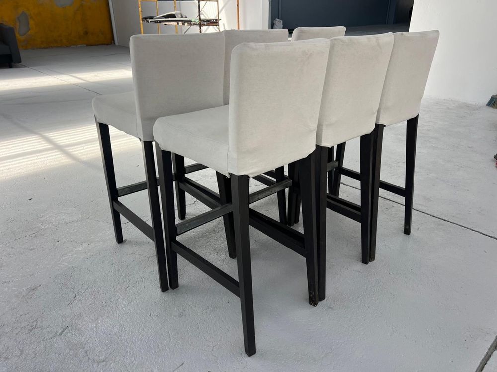 6 cadeiras altas ikea em bom estado