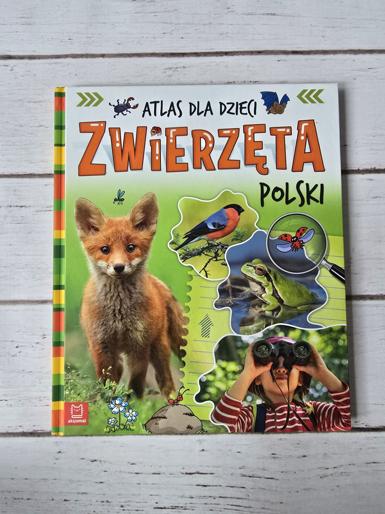 Zwierzęta Polski Atlas dla dzieci Książka dla dzieci nowa prezent