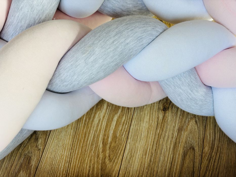 Warkocz 350 cm bawelniany do łózeczka ochraniacz do łóżeczka