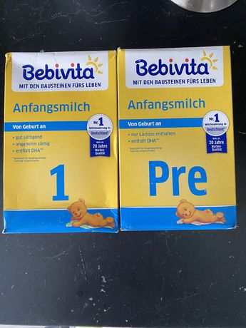 Суміш для недоношених дітей Bebevita Pre та Bebevita 1 Anfangsmilch