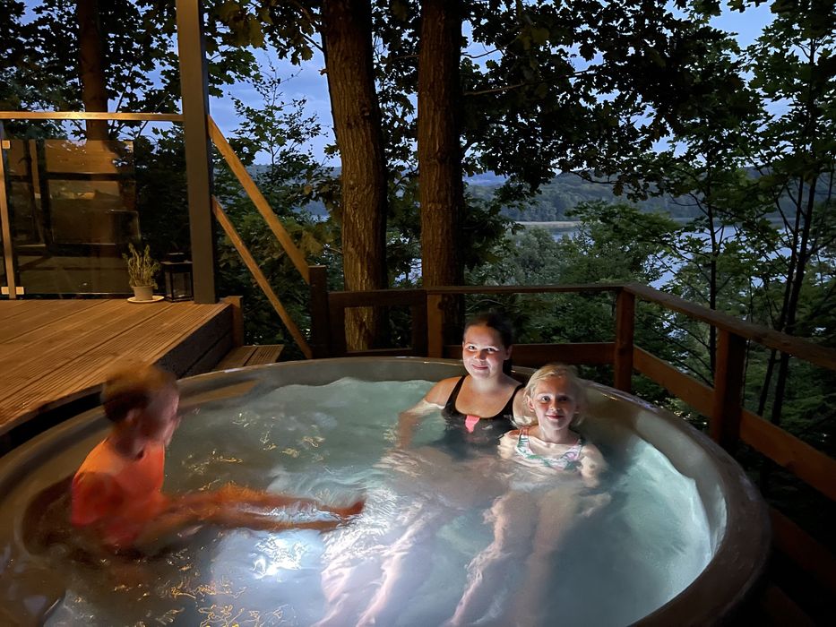 Balia gogrodowa jacuzzi gorąca beczka bania
