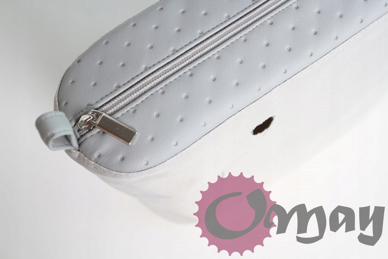 organizer OBAG MINI szary ekoskóra 2 kieszenie elegancki wkład OMAY.PL