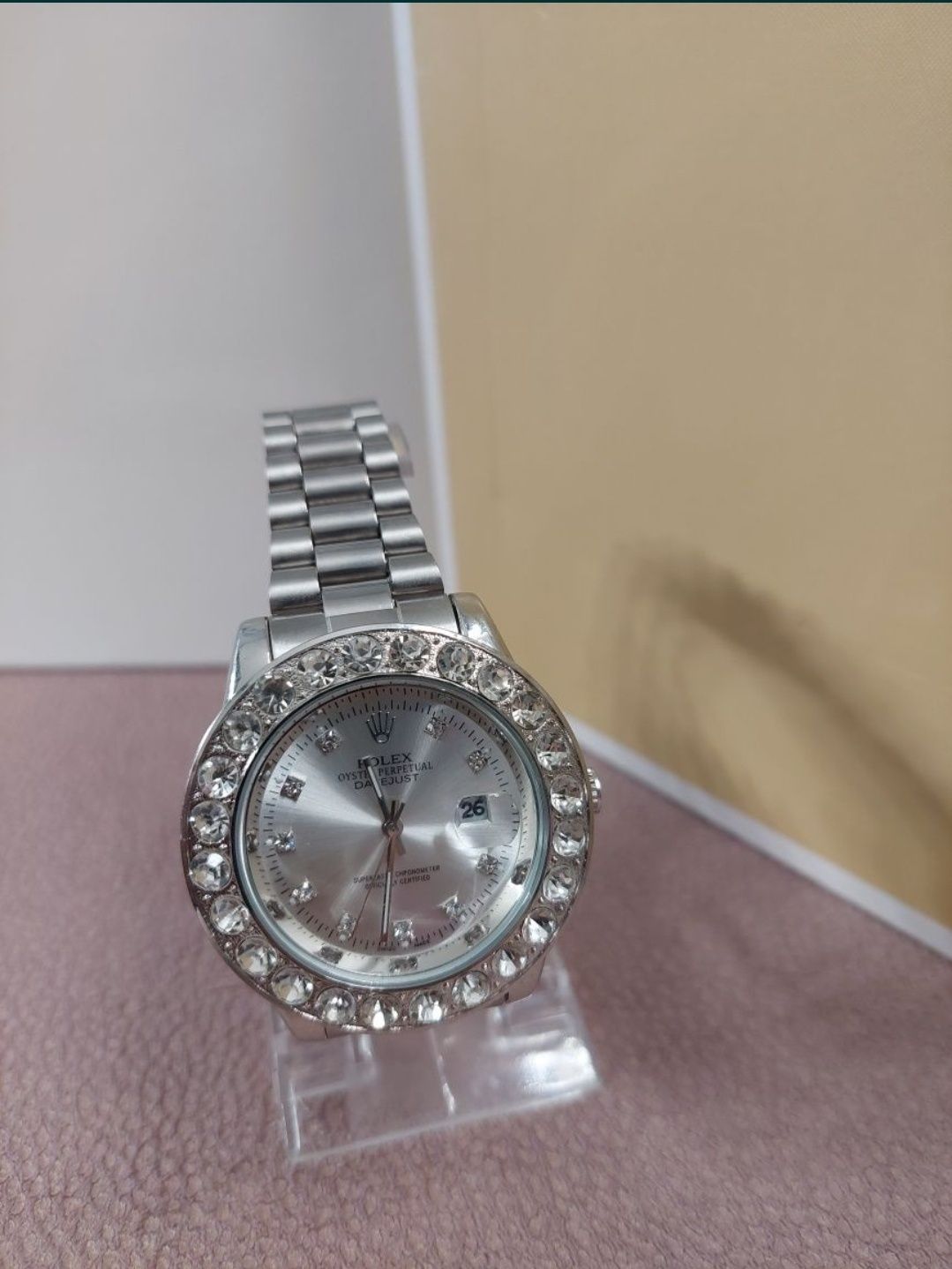 Zegarek damski Rolex Datejust Nowy srebrny diamenty