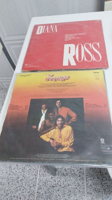 Lote de álbuns de vinil.