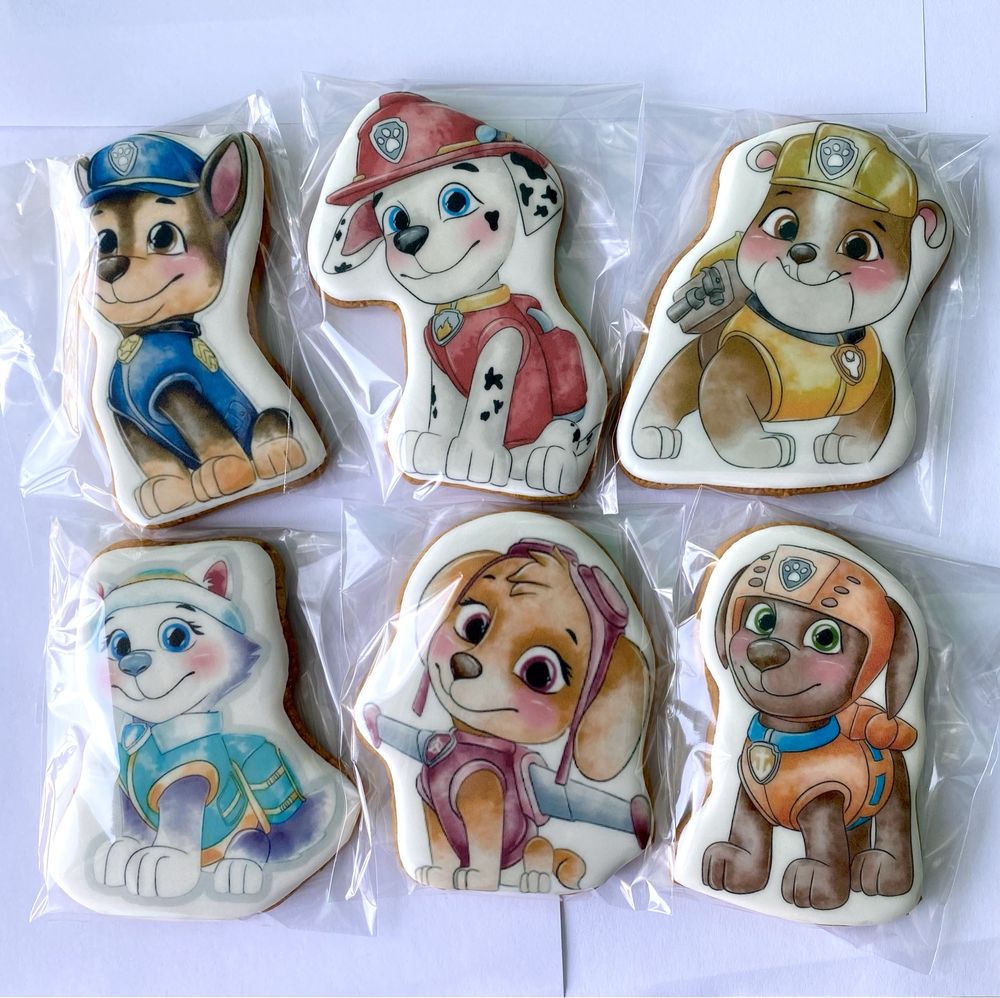 Медові пряники з друком, логотипи, мультики, побажання, афірмації