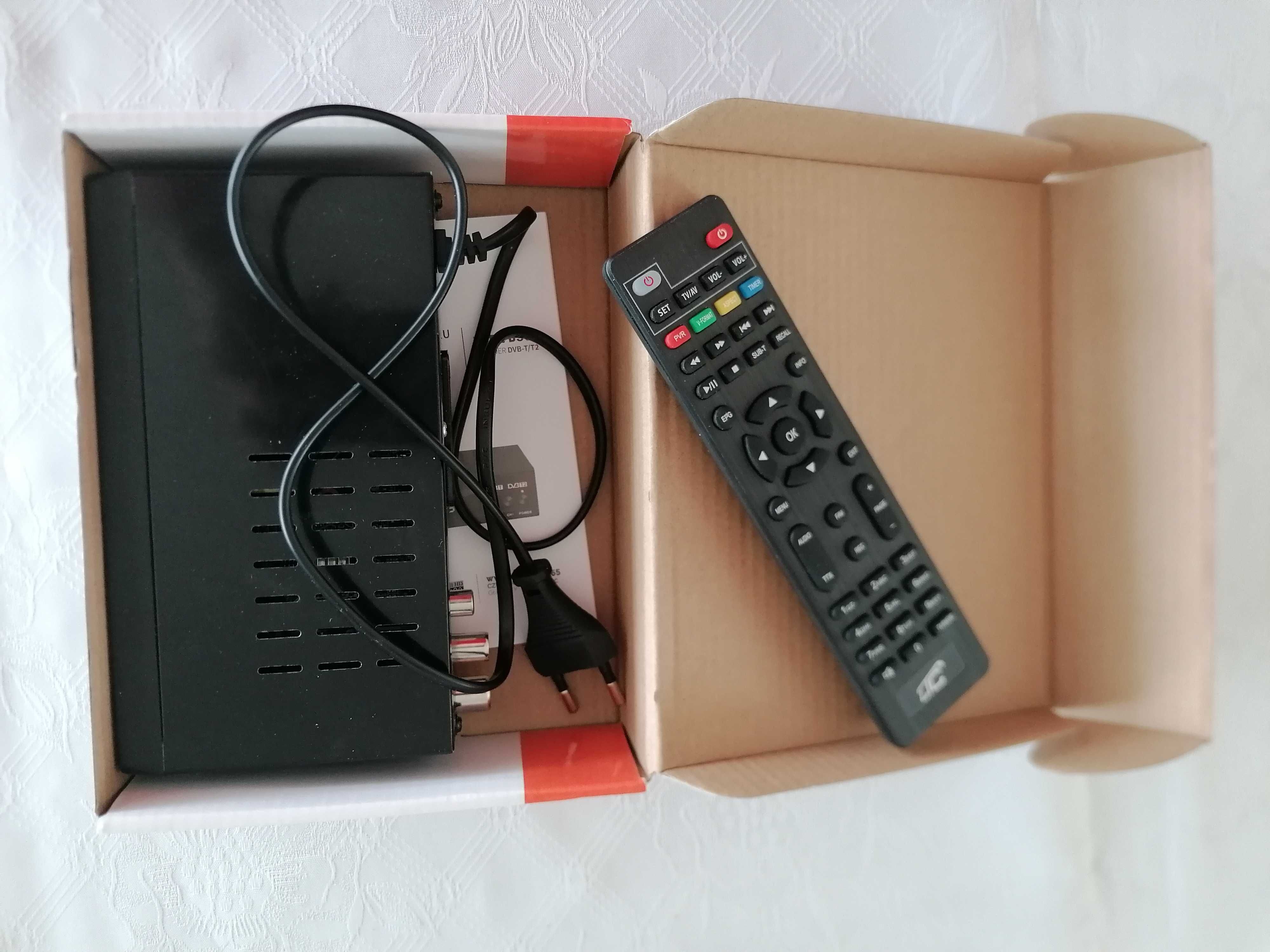 Tuner DVB-T-2 LTC TV naziemnej DVB505 z pilotem H.265