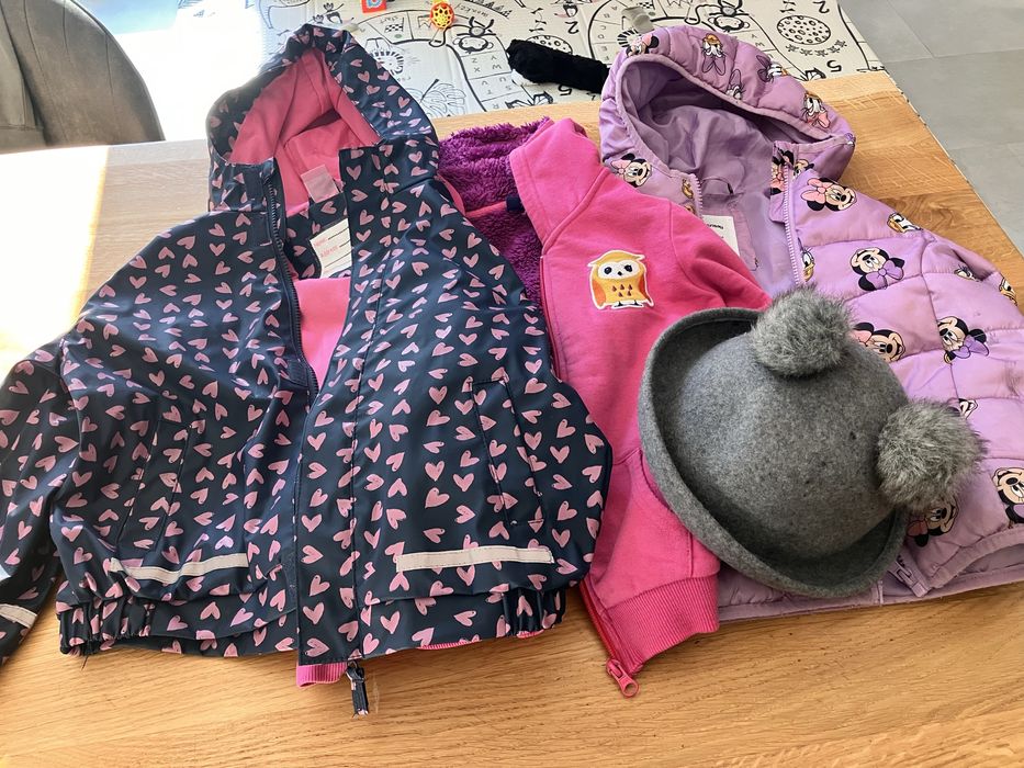 Zestaw kurtek wiosenno-jesiennych dla dziewczynki 110