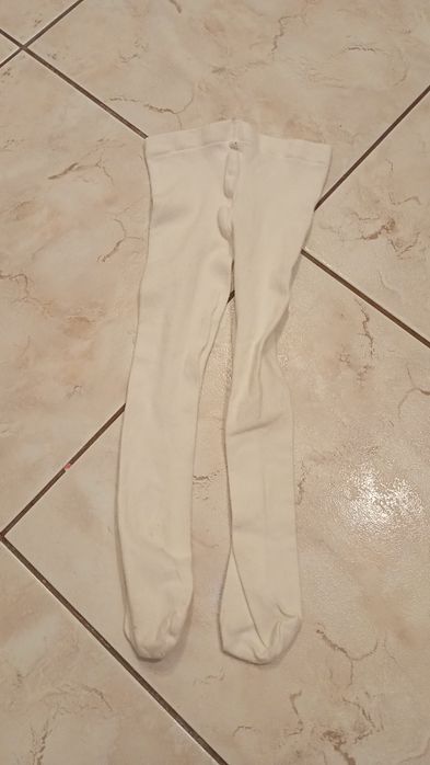 Rajstopy dziewczęce białe stan bardzo dobry