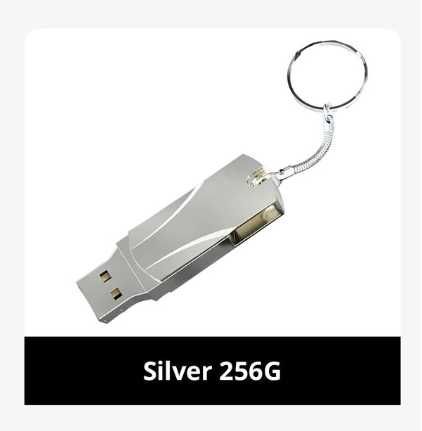 Флешка-брелок в металлическом корпусе 256 гб/ Новая usb USB 64 гб флеш