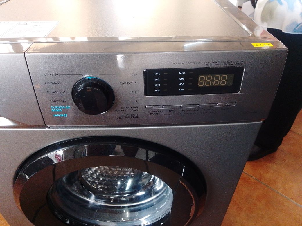 PRINCESS 8kg 1400rpm (Artigo NOVO com Pequeno Defeito Estético)