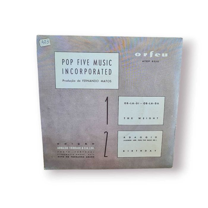 Vinil Single Pop Five Music Incorporated – (Orfeu, 1969)