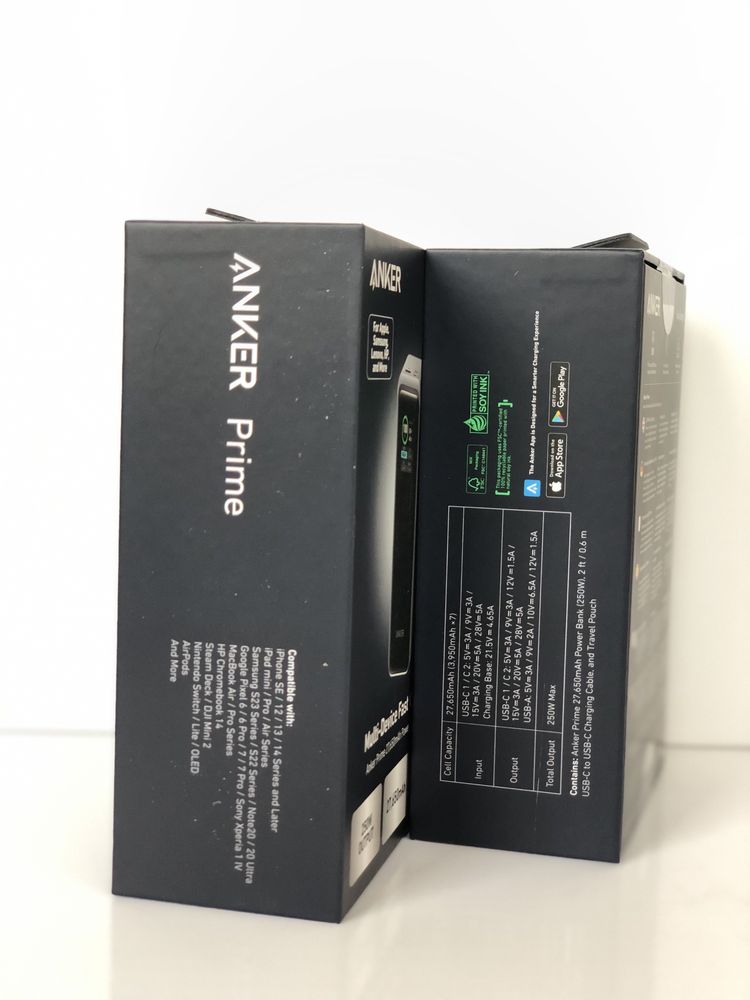 Повербанк Зовнішній акумулятор Anker Prime 27650мАг Power Bank 250 Вт