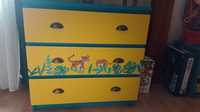 Komoda malm ikea trzy szuflady pokój dziecięcy kolorowe meble