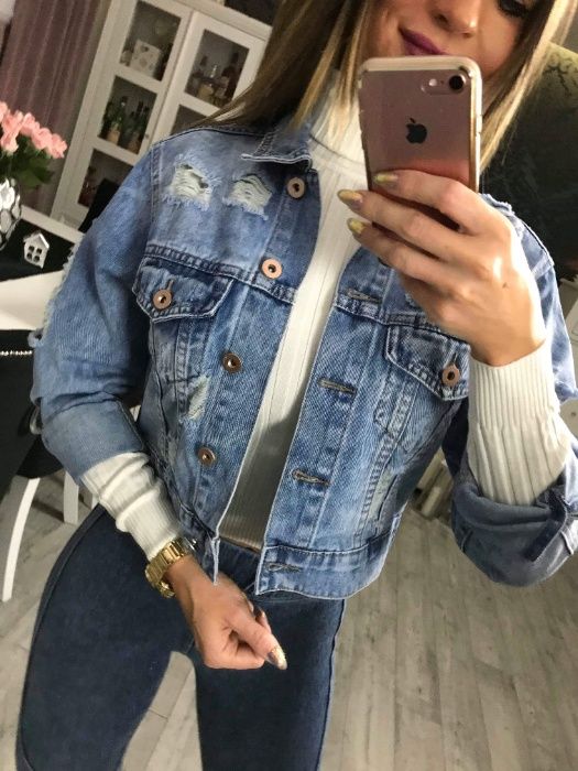 Kurtka jeansowa M
