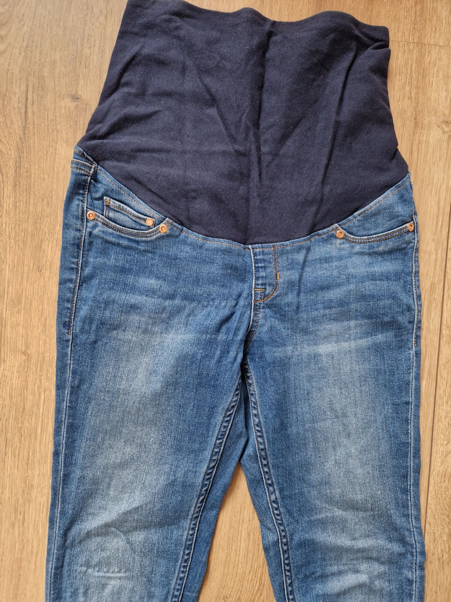 Jeans jeansowe spodnie ciążowe H&M Mama 34/36 xs/s