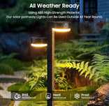 Zestaw 4 solarnych lamp ogrodowych LED 2x głowica IP65 1200 mAh