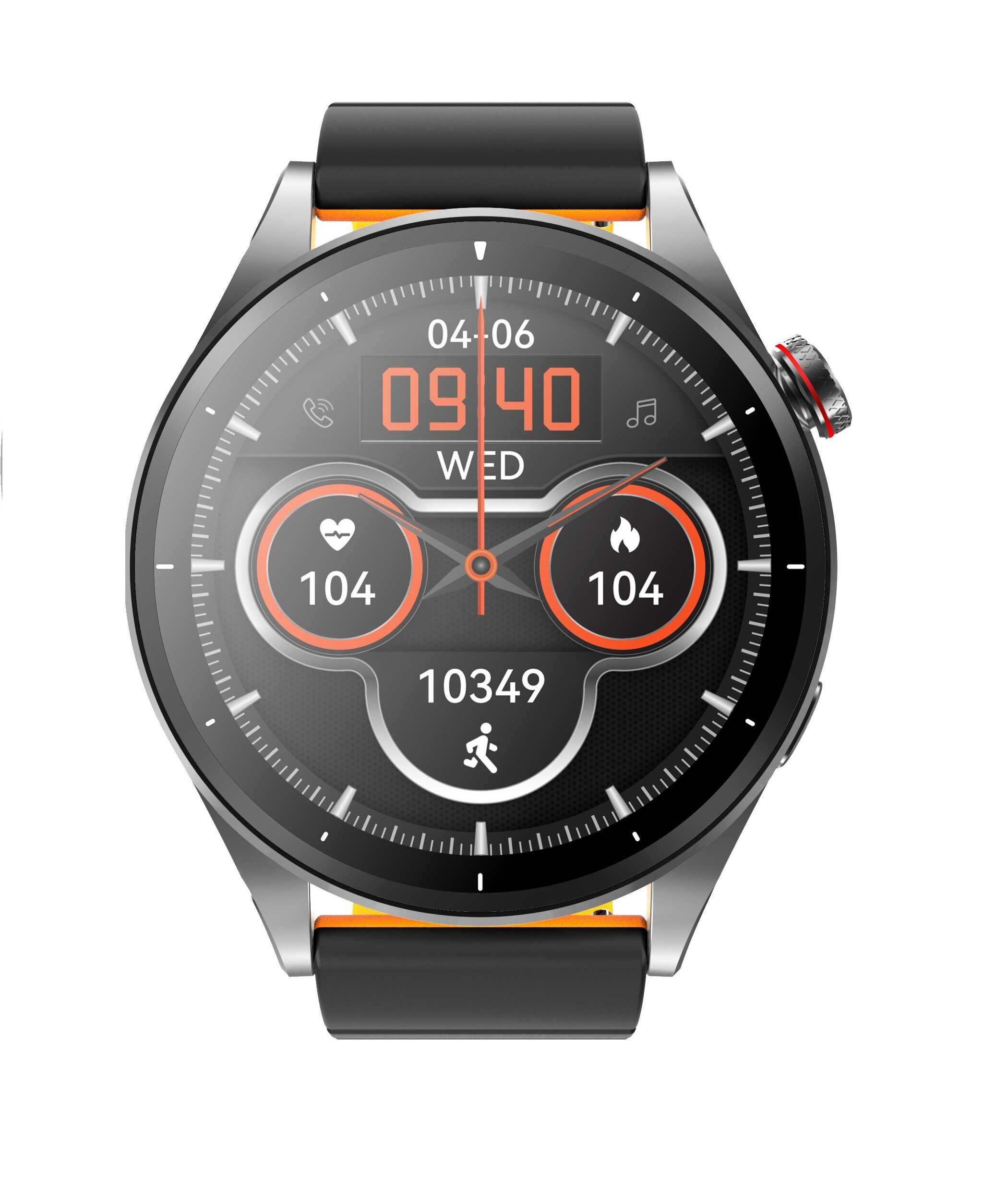 NOWY! Smartwatch MAXCOM FW66 Iron R Grafitowy 54mm z dwoma paskami
